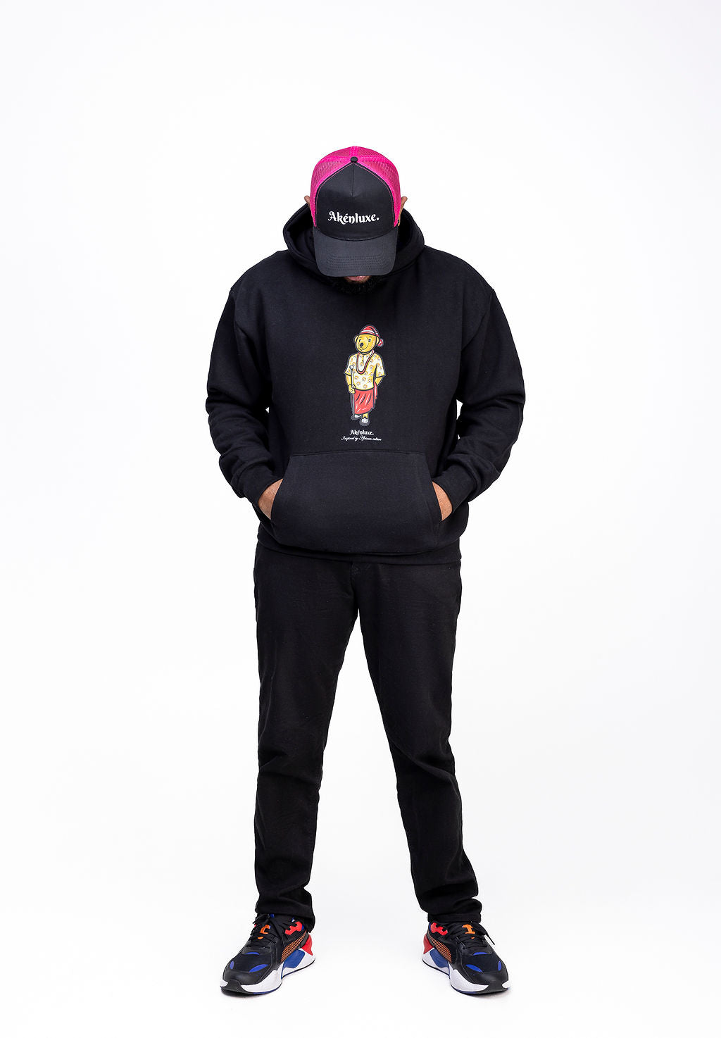 AkénLuxe Isi-Agu bear Hoodie - AkénLuxe