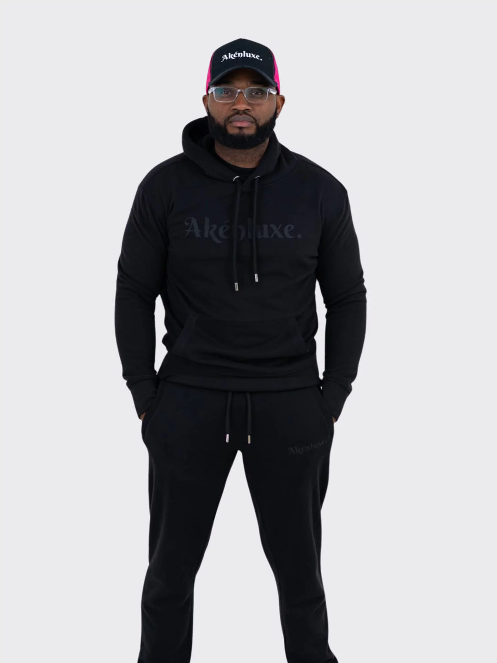 AkénLuxe Premium Soft-Touch Logo Hoodie - AkénLuxe
