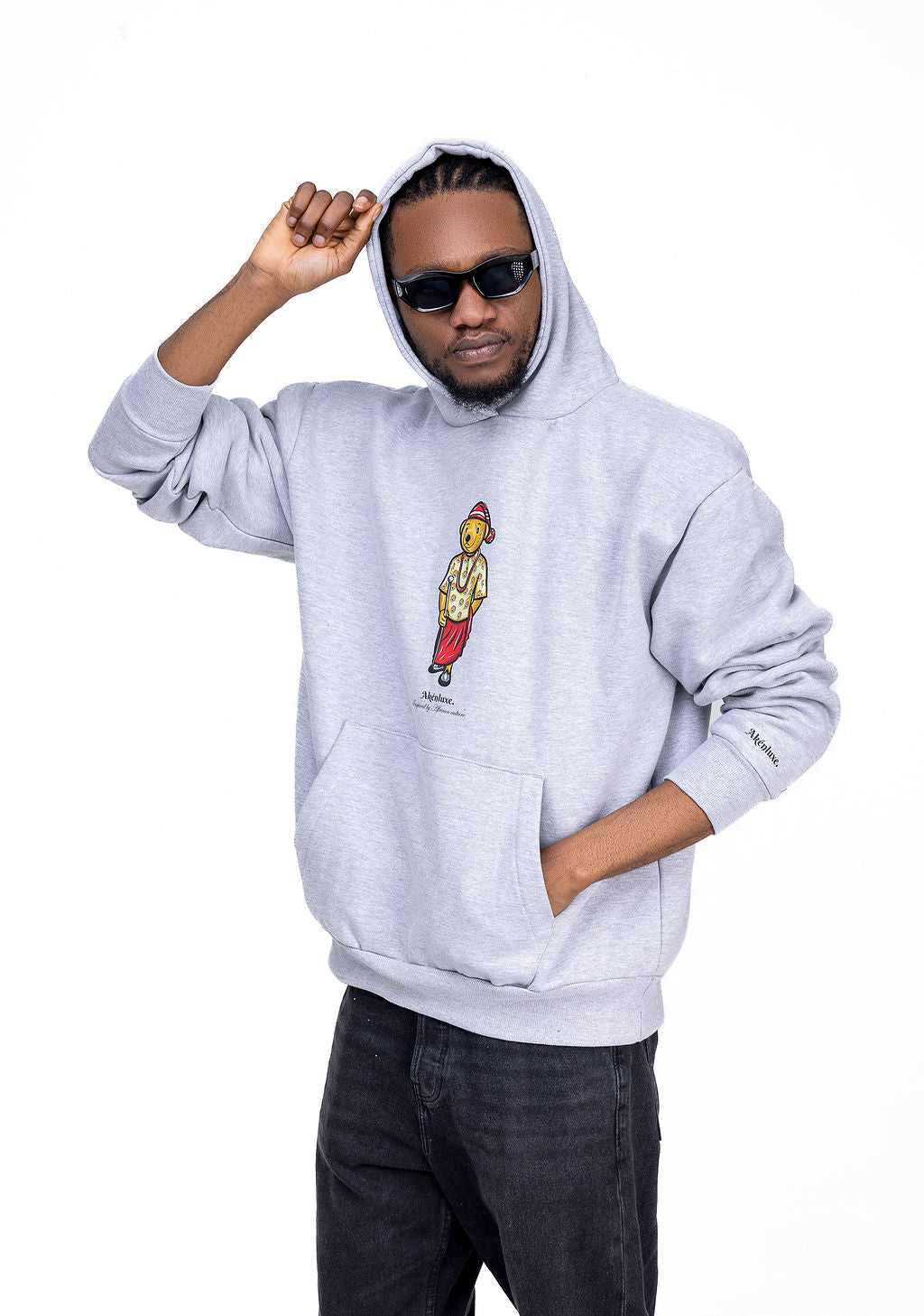 AkénLuxe Isi-Agu bear Hoodie - AkénLuxe