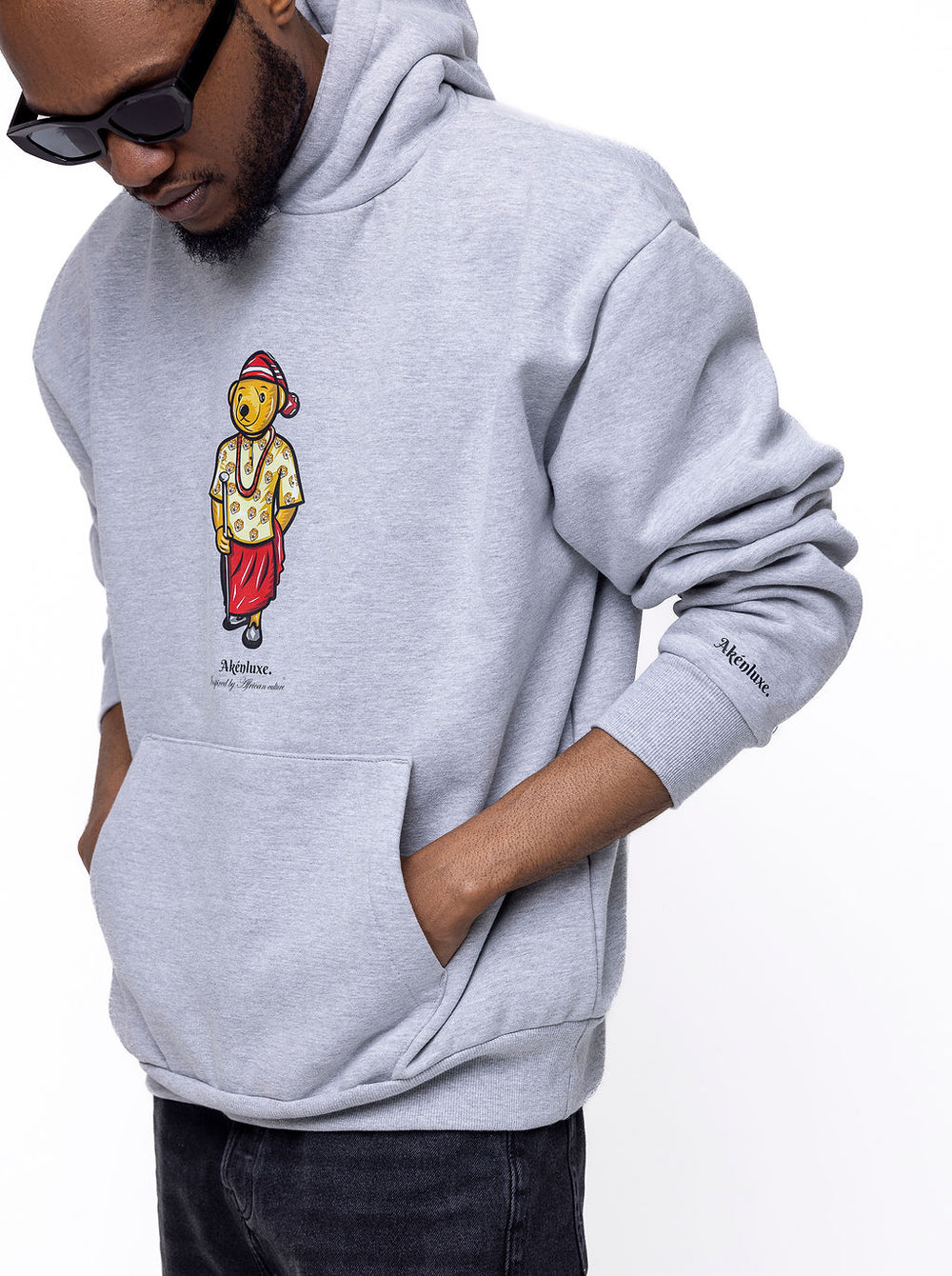AkénLuxe Isi-Agu bear Hoodie - AkénLuxe