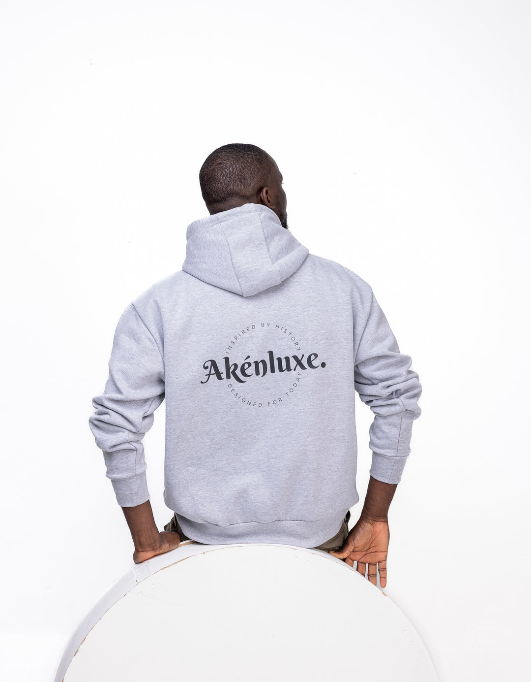 AkénLuxe Insignia Hoodie || Grey