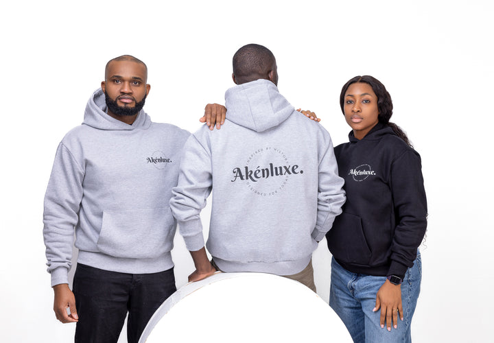 AkénLuxe Insignia Hoodie || Grey