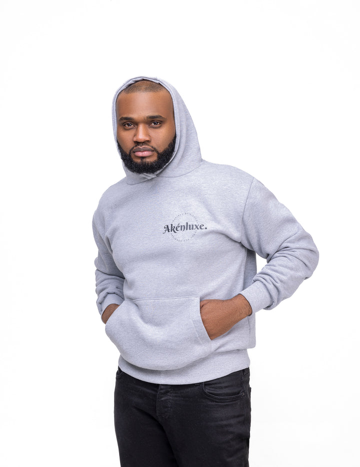 AkénLuxe Insignia Hoodie || Grey