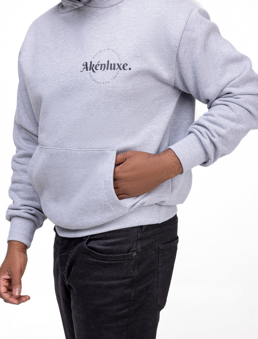 AkénLuxe Insignia Hoodie || Grey