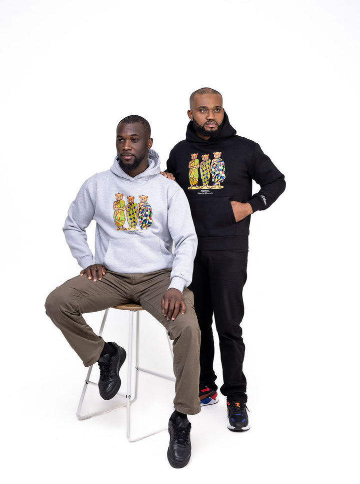 AkénLuxe Kente Bear Hoodie - AkénLuxe