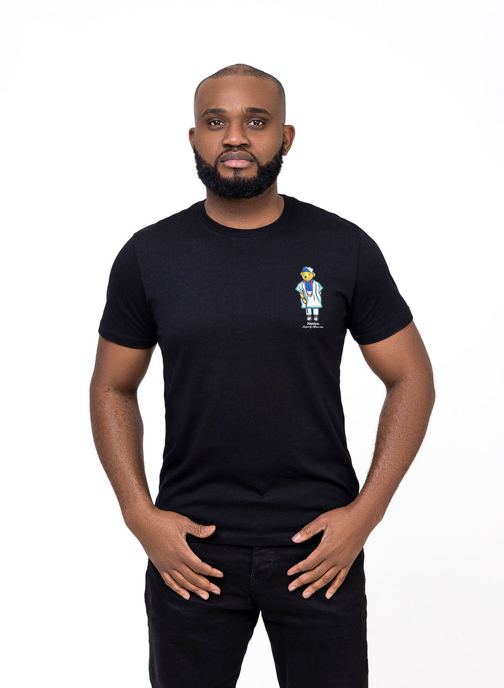 AkénLuxe Yoruba Essence Bear T-Shirt - AkénLuxe