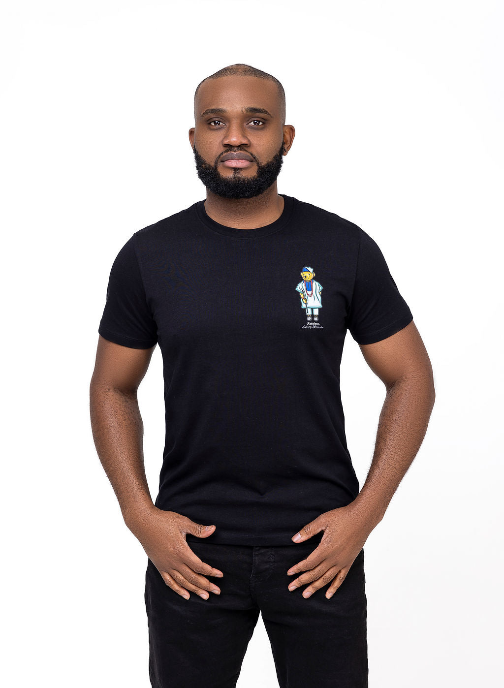 AkénLuxe Yoruba Essence Bear T-Shirt - AkénLuxe