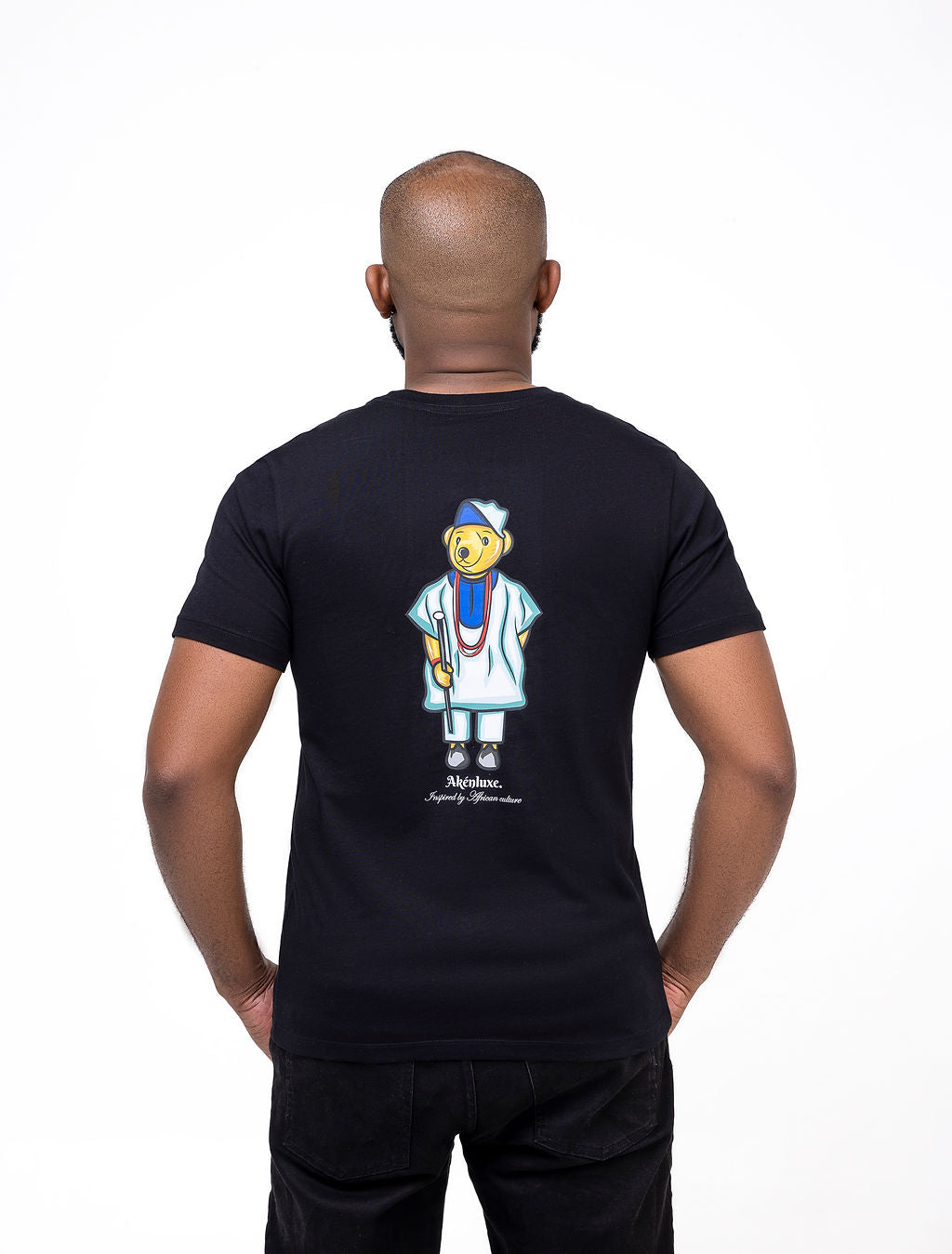 AkénLuxe Yoruba Essence Bear T-Shirt - AkénLuxe