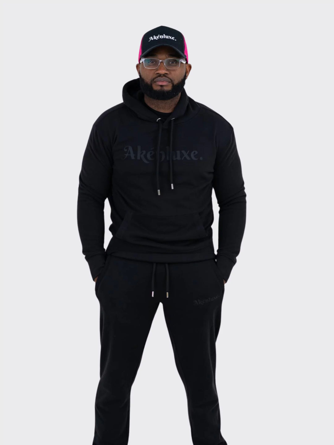 AkénLuxe Premium Soft-Touch Logo Hoodie - AkénLuxe