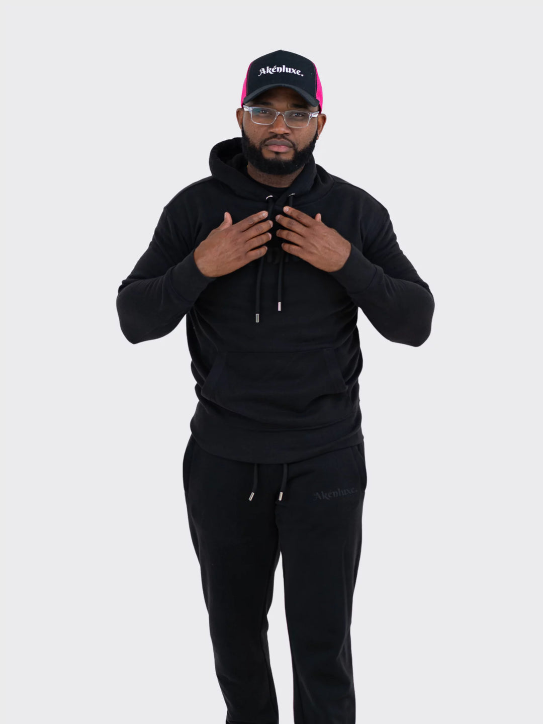 AkénLuxe Premium Soft-Touch Logo Hoodie - AkénLuxe