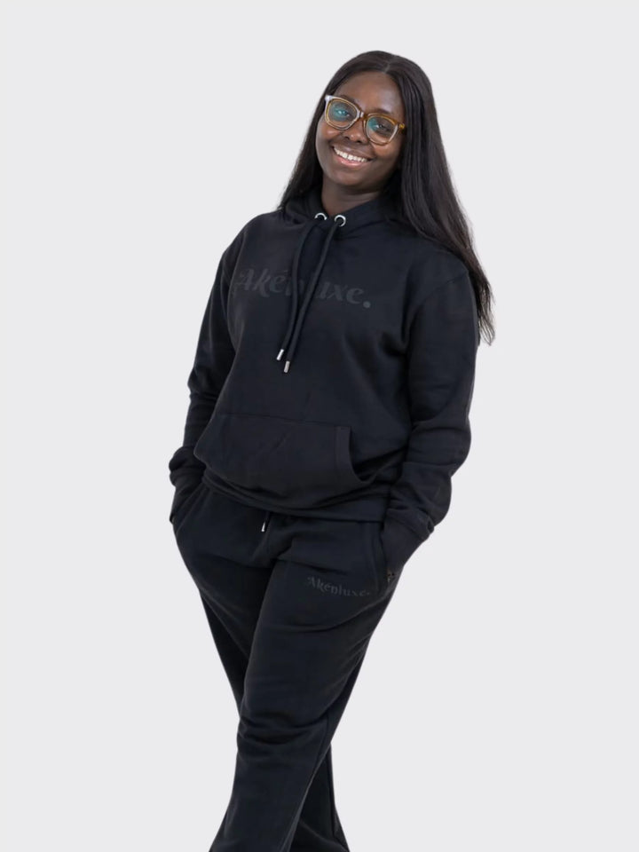 AkénLuxe Premium Soft-Touch Logo Hoodie - AkénLuxe