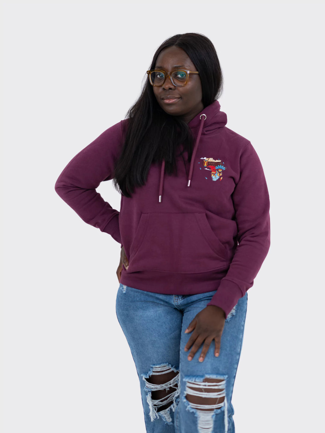 AkénLuxe Map of Africa Women's Hoodie - AkénLuxe