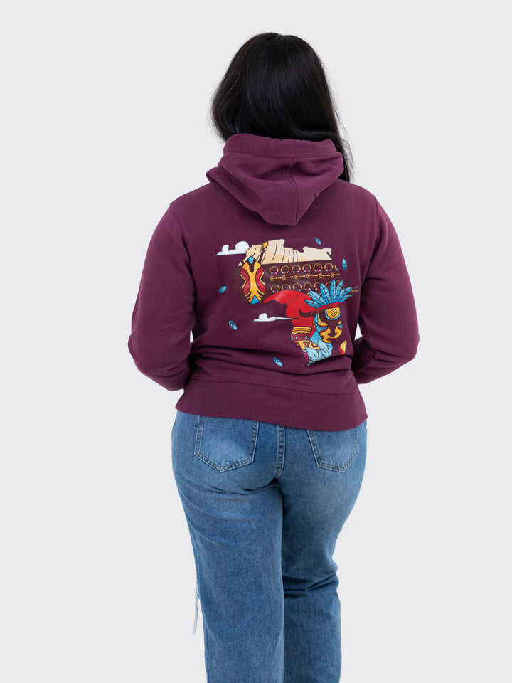 AkénLuxe Map of Africa Women's Hoodie - AkénLuxe