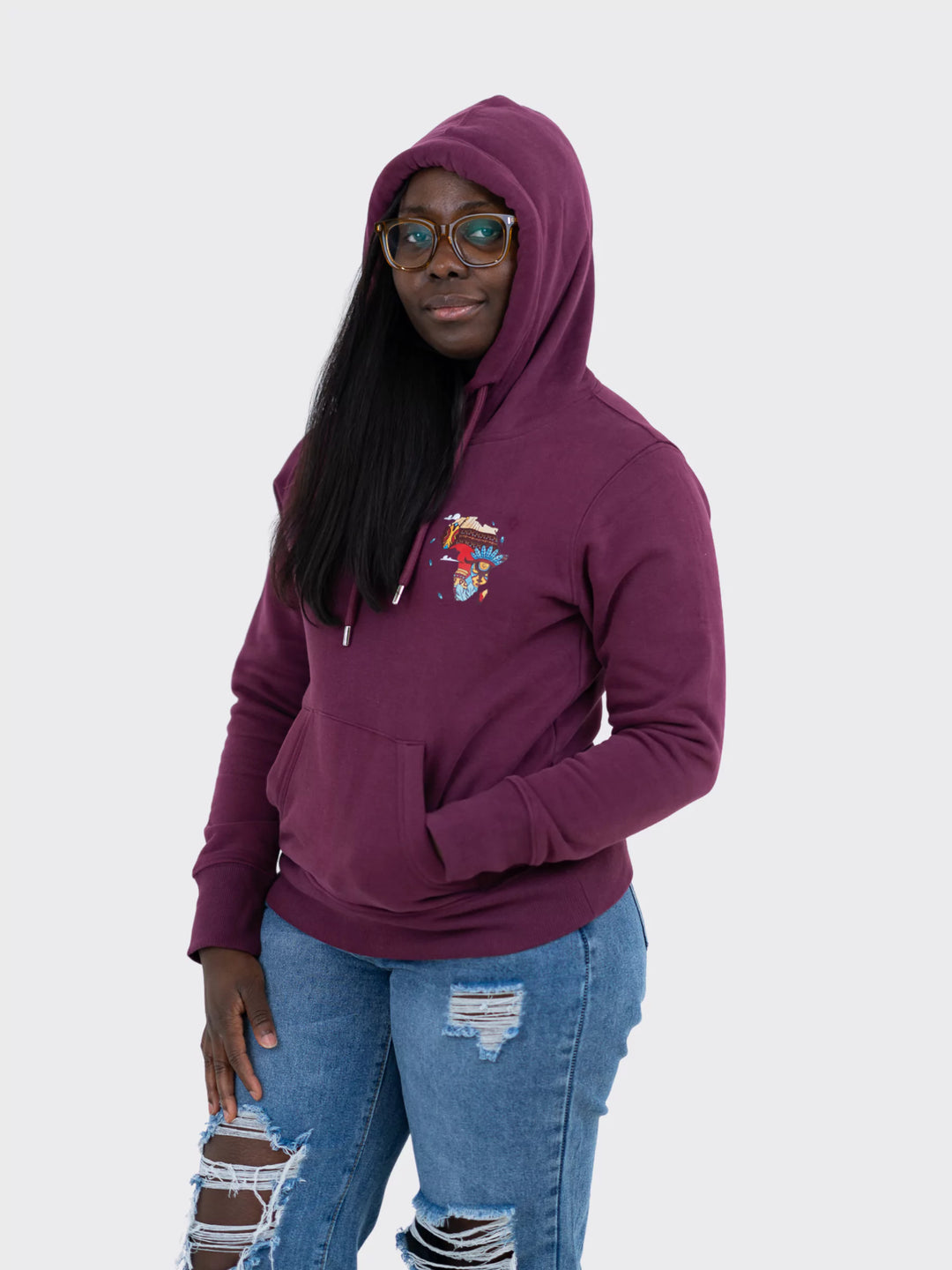 AkénLuxe Map of Africa Women's Hoodie - AkénLuxe
