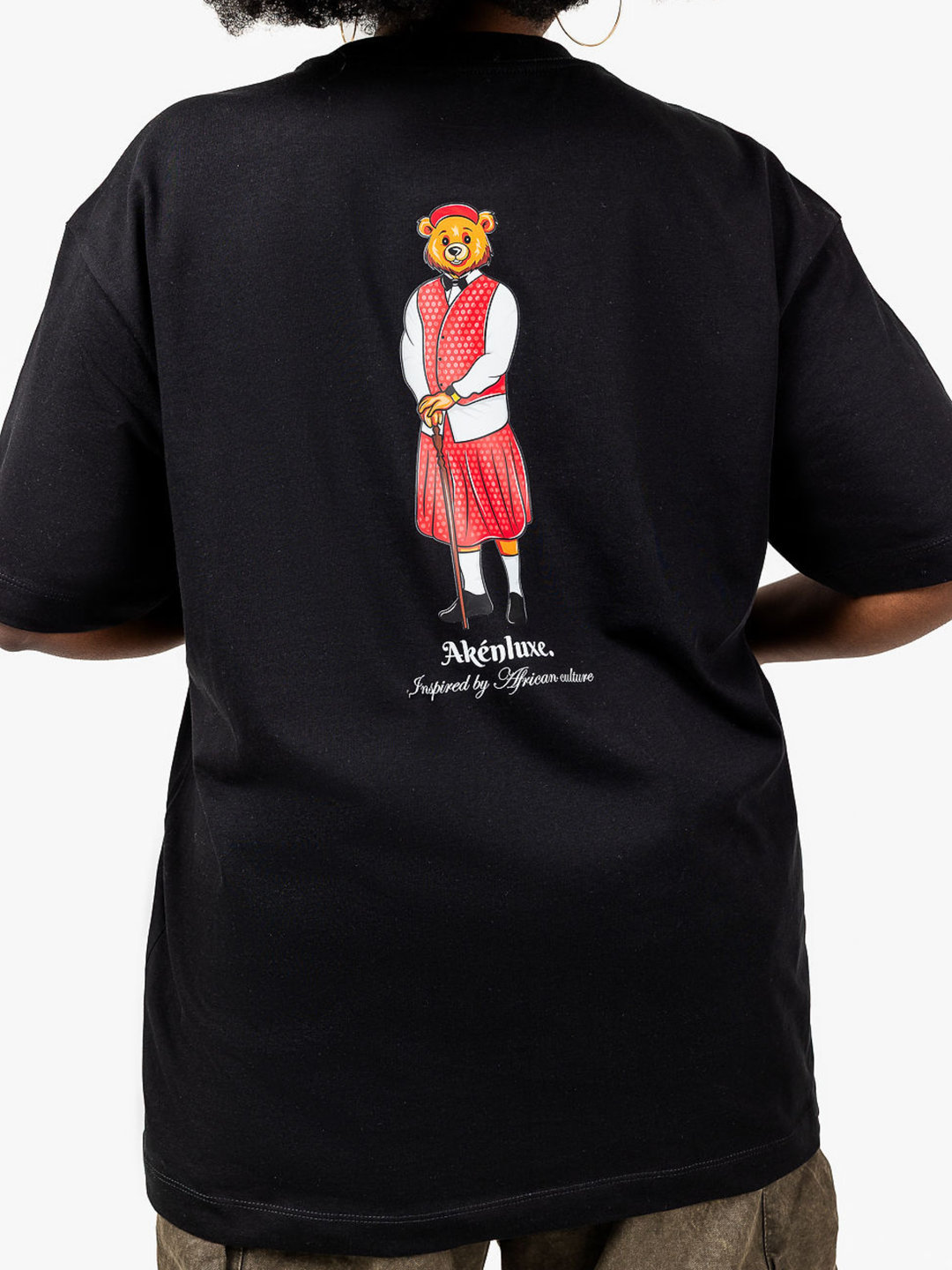 AkénLuxe Lozi Bear T-Shirt | Black