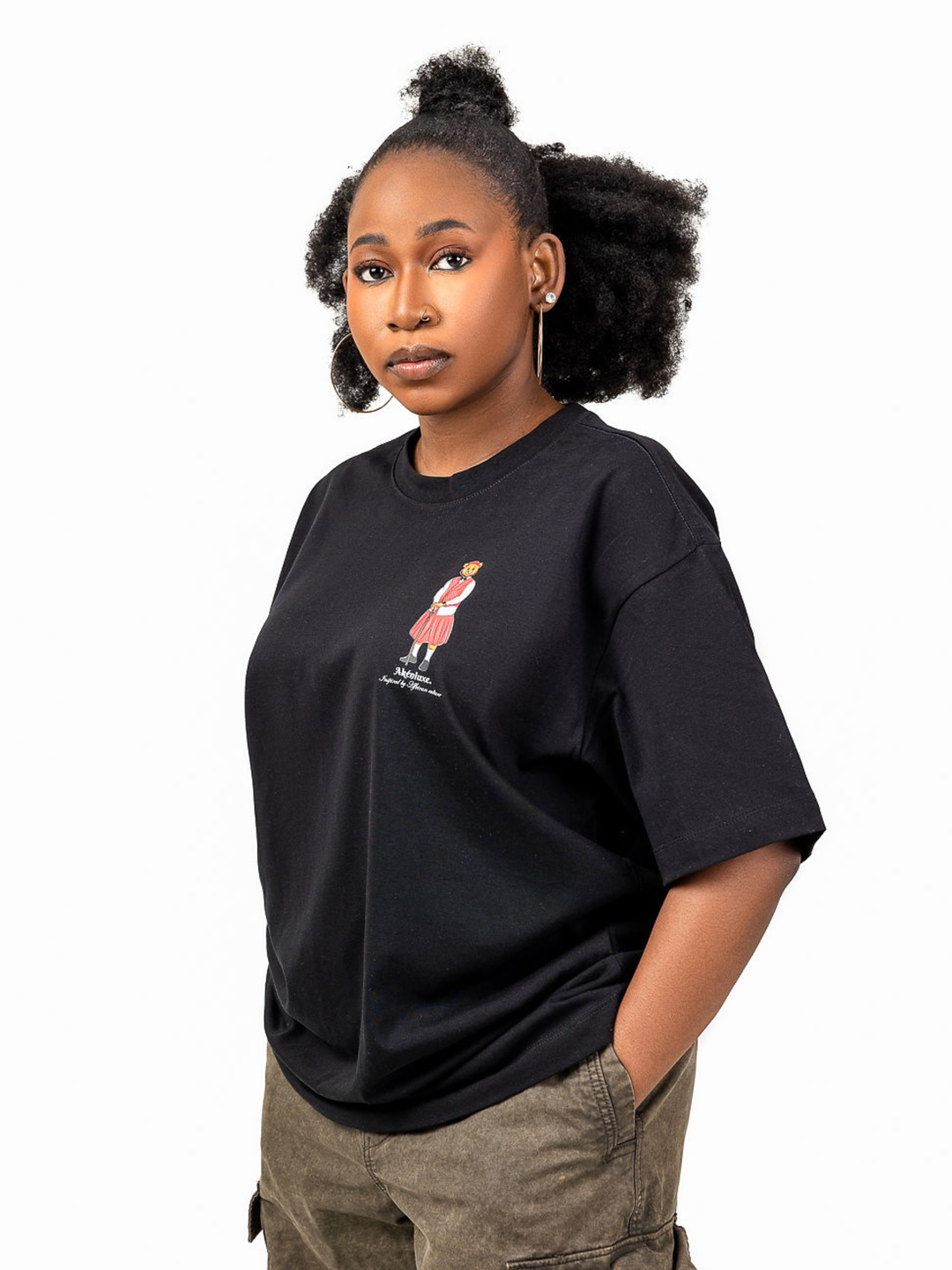 AkénLuxe Lozi Bear T-Shirt | Black