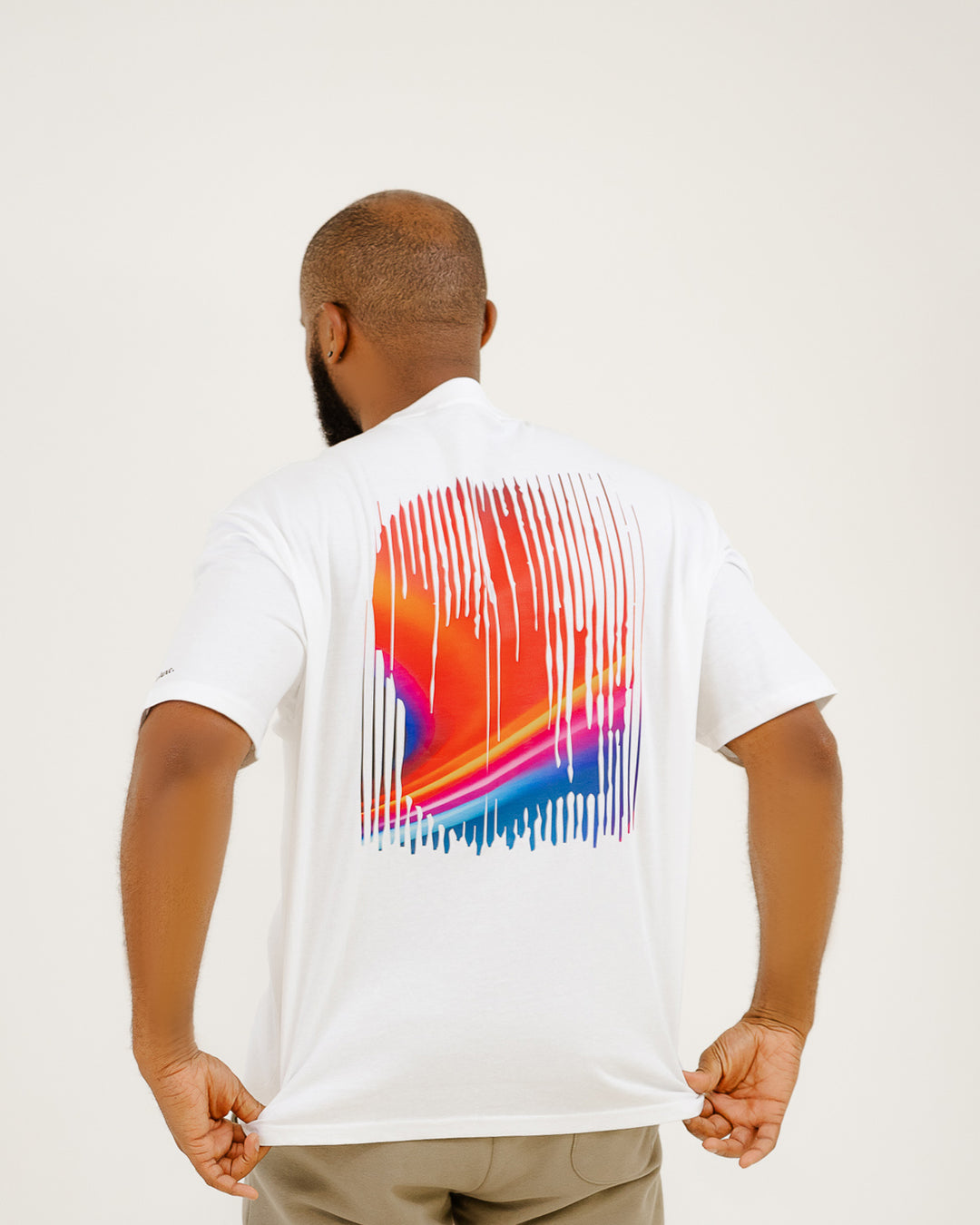 Oversized T-Shirt - Abstract painting - Nelson Mandela - AkénLuxe