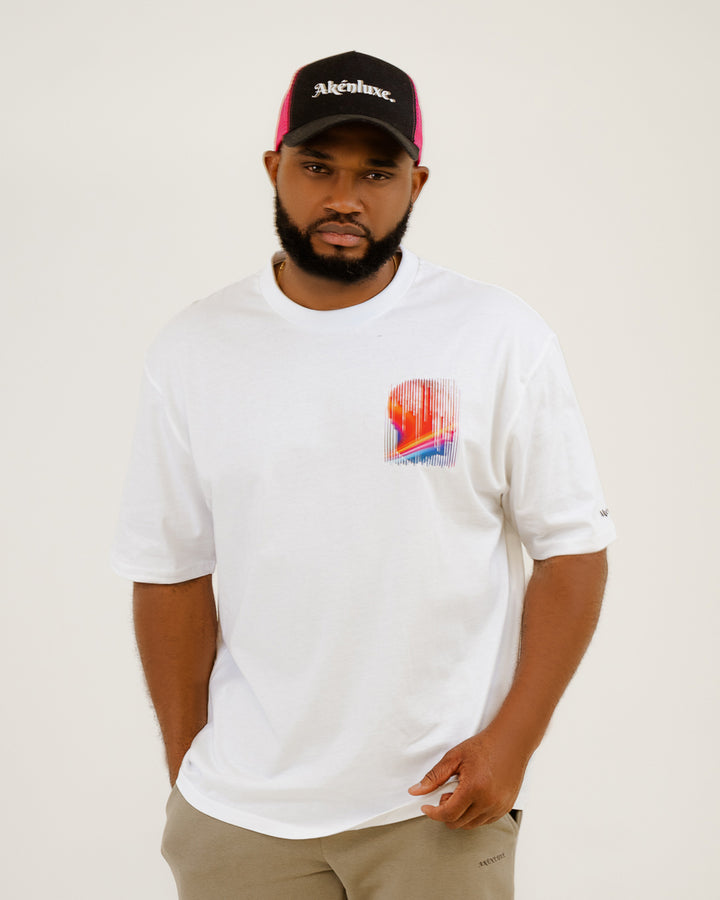 Oversized T-Shirt - Abstract painting - Nelson Mandela - AkénLuxe