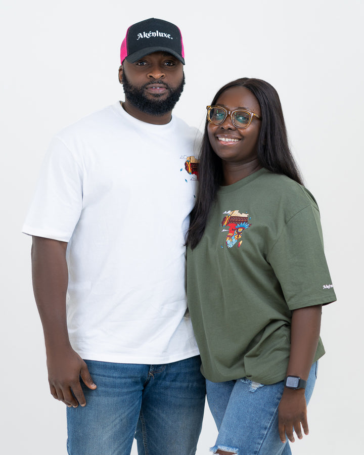AkénLuxe Oversized Map Of Africa T-Shirt - AkénLuxe