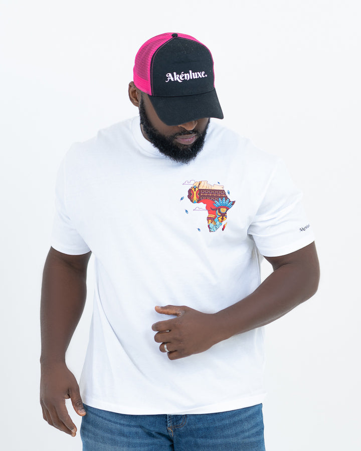 AkénLuxe Oversized Map Of Africa T-Shirt - AkénLuxe
