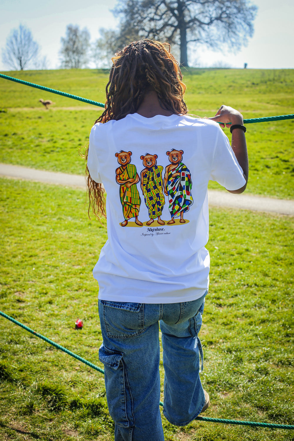 AkénLuxe Kente Bear T-Shirt - AkénLuxe