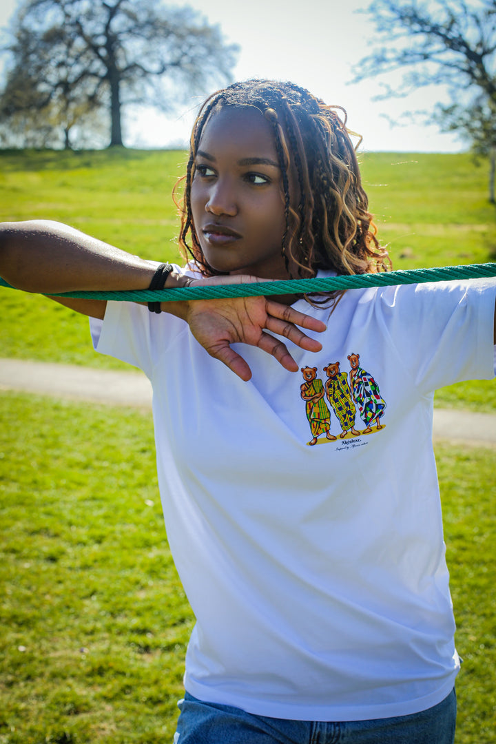 AkénLuxe Kente Bear T-Shirt - AkénLuxe