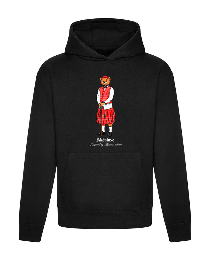AkénLuxe Lozi Bear Hoodie | Black