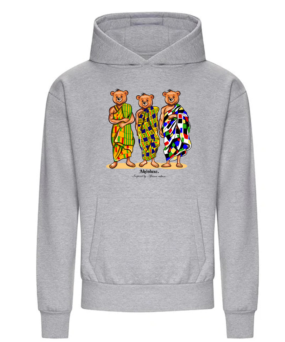 AkénLuxe Kente Bear Hoodie - AkénLuxe
