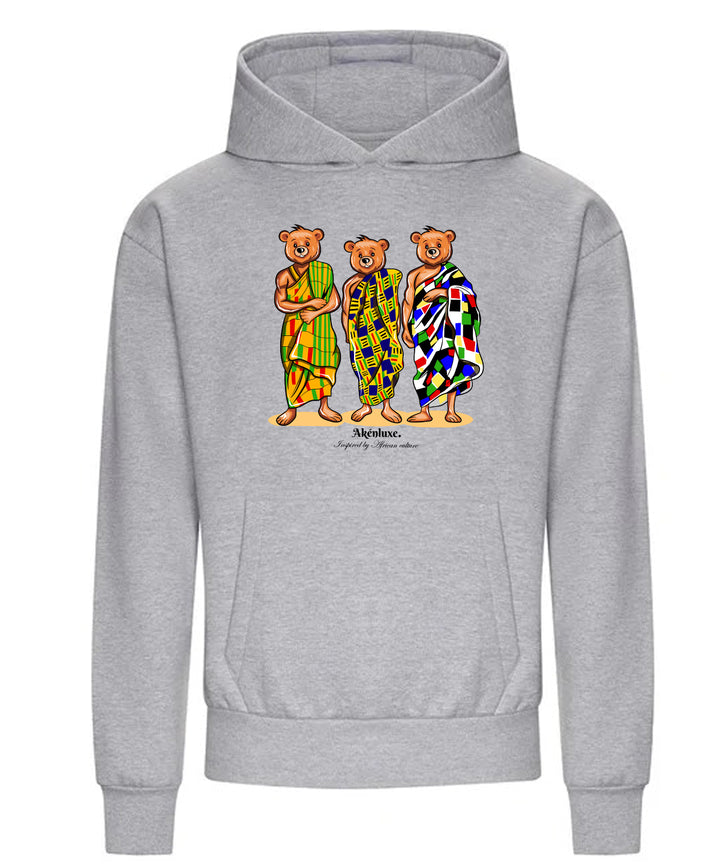 AkénLuxe Kente Bear Hoodie - AkénLuxe
