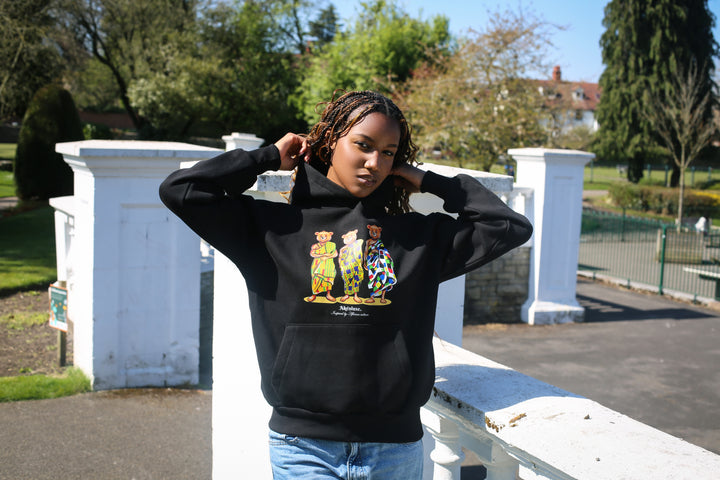 AkénLuxe Kente Bear Hoodie - AkénLuxe