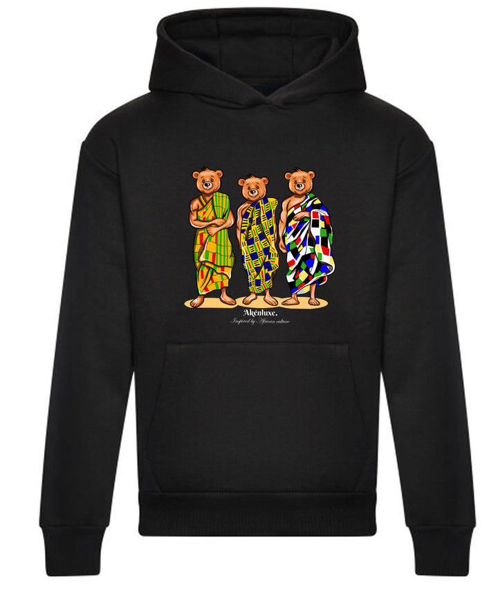 AkénLuxe Kente Bear Hoodie - AkénLuxe
