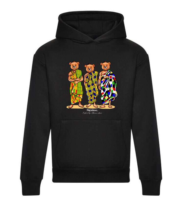 AkénLuxe Kente Bear Hoodie - AkénLuxe