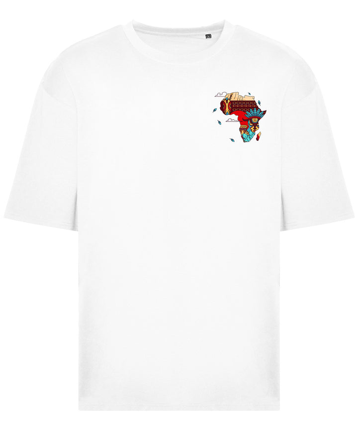 AkénLuxe Oversized Map Of Africa T-Shirt - AkénLuxe