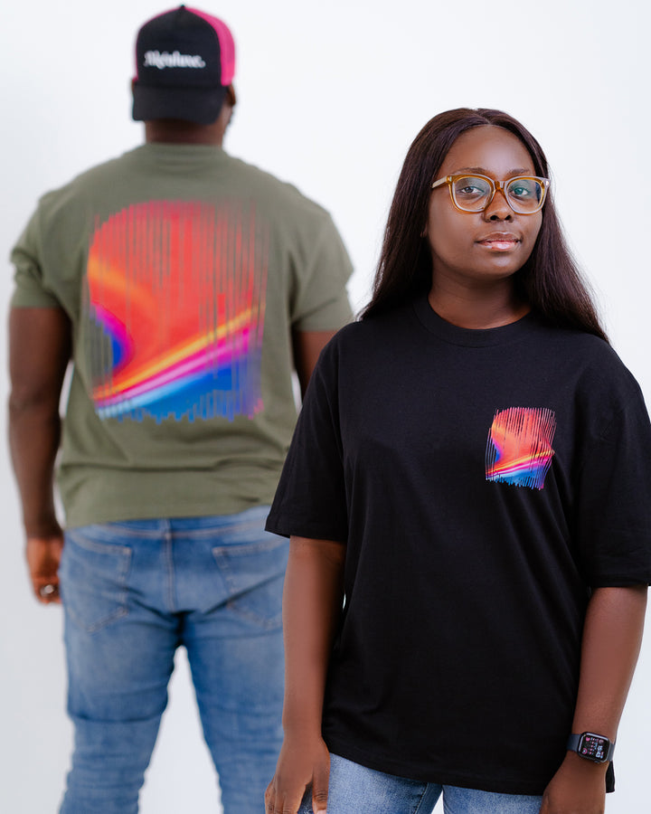 Oversized T-Shirt - Abstract painting - Nelson Mandela - AkénLuxe