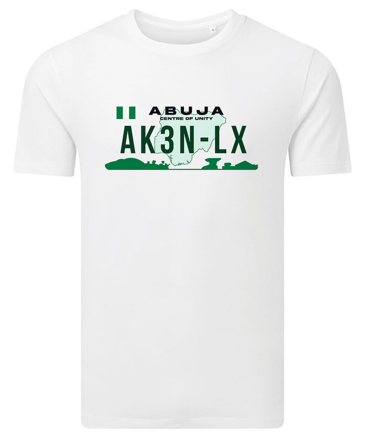 AkénLuxe Number Plate T-Shirt - AkénLuxe